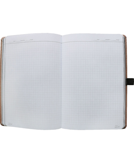 Darbo kalendorius UNIVERSAL Black Edition, A5, PU, be datų, salotinės spalvos