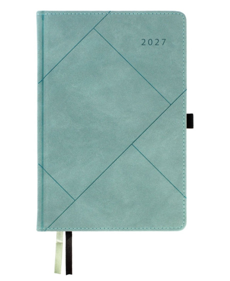 Kalendorius FASHION Special Edition 2027, A5, PU, LT, turkio spalvos
