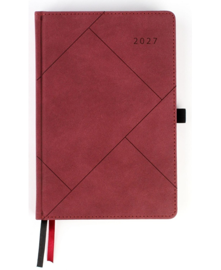 Kalendorius FASHION Special Edition 2027, A5, PU, LT, vyšninės spalvos