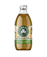 Kombuča KAMBO KOMBUCHA, su ananasais, kokosais ir imbieru, 0,33 l