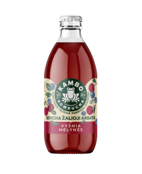 Kombuča KAMBO KOMBUCHA, su vyšniomis ir mėlynėmis, 0,33 l