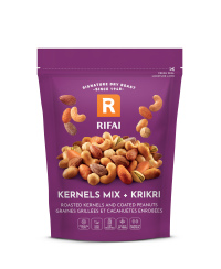 Skrudintų riešutų mišinys, RIFAI, PEANUT KRIKRI, sūdytas, 250 g