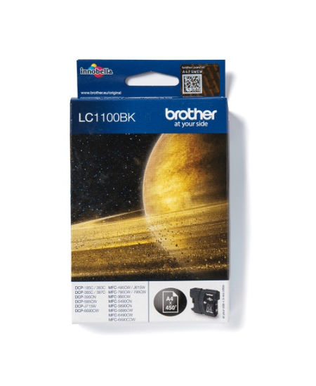 Brother LC-1100BK (LC1100BK) Rašalinė kasetė, Juoda