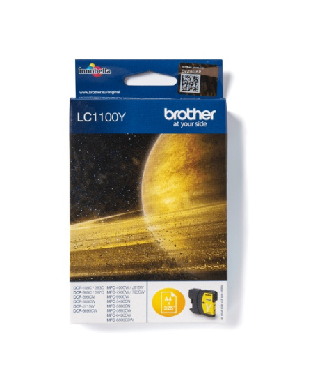 Brother LC-1100Y (LC1100Y) Rašalinė kasetė, Geltona