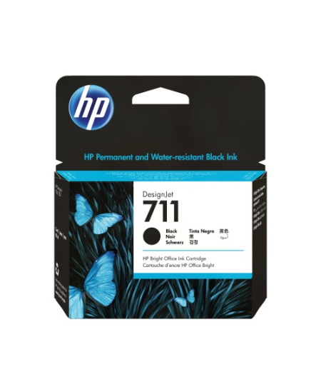 HP 711 (CZ133A) Rašalinė kasetė, Juoda