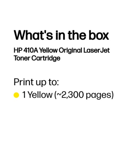 HP 410A (CF412A) Lazerinė kasetė, Geltona
