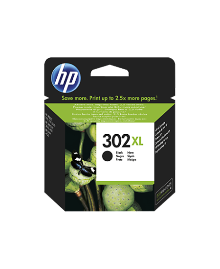 HP 302XL (F6U68AE) Rašalinė kasetė, Juoda