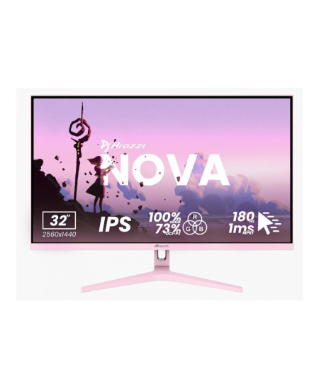 Arozzi | Nova | 32 " | IPS | QHD | 16:9 | 180 Hz | 1 ms | 2560 x 1440 pixels | 300 cd/m² | HDMI ports quantity 2 | Pink