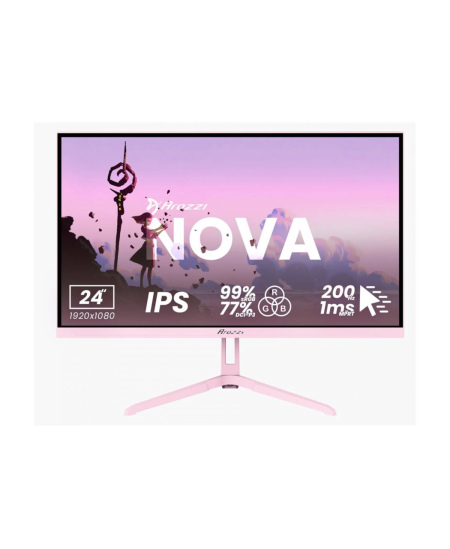 Arozzi | Nova | 24 " | IPS | 16:9 | 200 Hz | 1 ms | 1920 x 1080 pixels | 300 cd/m² | HDMI ports quantity 1 | Pink
