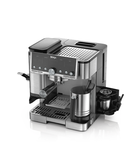 NINJA | Coffee Maker | ES701EU Luxe Café Pro | Pump pressure 9 bar | Built-in milk frother | Ground | 1650 W | Black/Stainless 