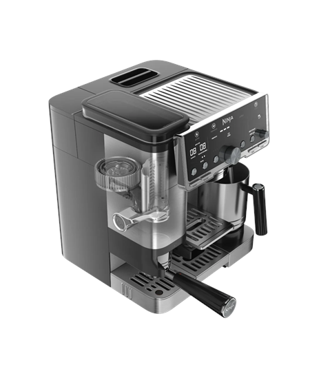 NINJA | Coffee Maker | ES701EU Luxe Café Pro | Pump pressure 9 bar | Built-in milk frother | Ground | 1650 W | Black/Stainless 