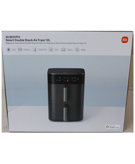 SALE OUT. Xiaomi Dual Zone Air Fryer 12L EU | Xiaomi Smart Double Stack Air Fryer 12L | Power 2800 W | Capacity 12 L | Black | D