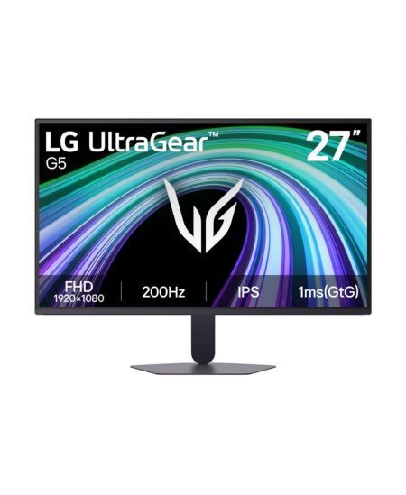 LG | 27G523B-B UltraGear G5 | 27 " | IPS | FHD | 16:9 | 200 Hz | 1 ms | 27 pixels | 300 cd/m² | HDMI ports quantity 2
