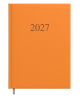 Kalendorius MANAGER Day 2027, A5, PU, oranžinės spalvos
