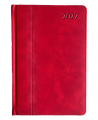 Kalendorius PREMIER Plus 2027, A4, PU, raudonos spalvos