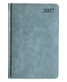 Kalendorius PREMIER Plus 2027, A5, PU, LT, turkio spalvos