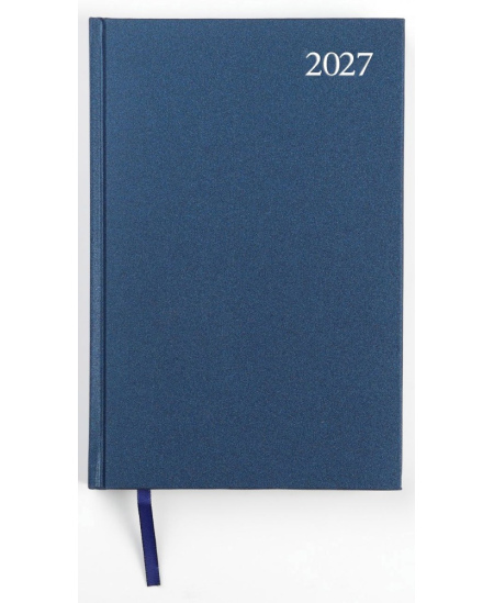 Kalendorius STANDARD 2027, A5, PVC, LT, mėlynos spalvos