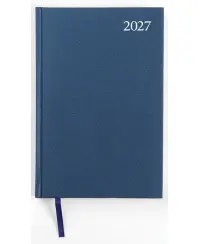 Kalendorius STANDARD 2027, PVC, A5, mėlyna LT