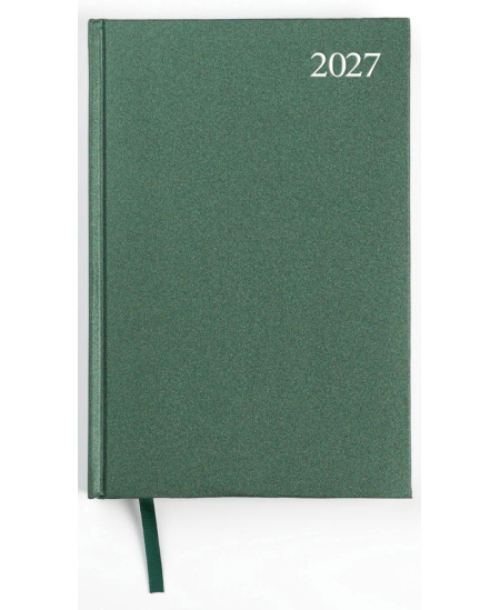 Kalendorius STANDARD 2027, A5, PVC, LT, žalios spalvos