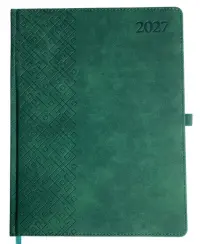 Kalendorius TRADITIONAL , 2027, PU, A4, žalia(Baltic)
