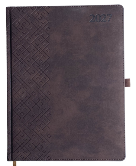Kalendorius TRADITIONAL 2027, Baltic, A4, PU, rudos spalvos