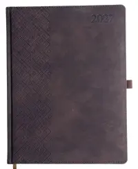Kalendorius TRADITIONAL 2027, PU, A4, ruda(Baltic)