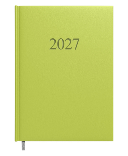 Kalendorius WEEK 2027, A5, PU, šviesiai žalios spalvos