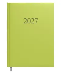 Kalendorius Week 2027, A5, PU, šviesiai žalia sp.