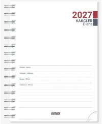 Vidaus blokas kalendoriui Kancleris Spirex Day 2027, A6+