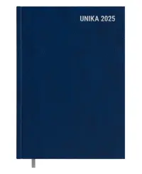 Kalendorius Unika Week 2027, A5, PVC tamsiai mėlyna