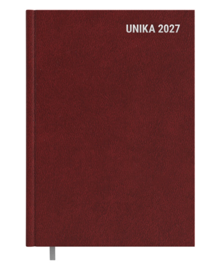 Kalendorius UNIKA Week 2027, A5, PVC, vyšninės spalvos