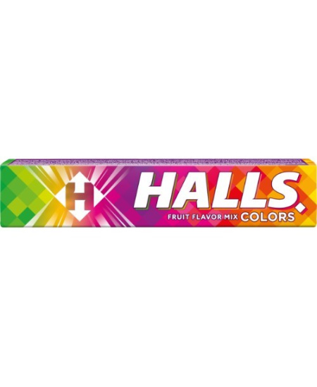 Ledinukai HALLS Colors, vaisių skonio, 33,5 g