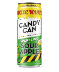 Gazuotas gaivusis gėrimas CANDY CAN x Toxic Waste Sour Apple, 0.33 l