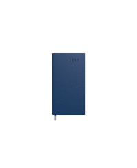 Kalendorius MIDI 2027, 90 x 167 mm, PU, tamsiai mėlyna