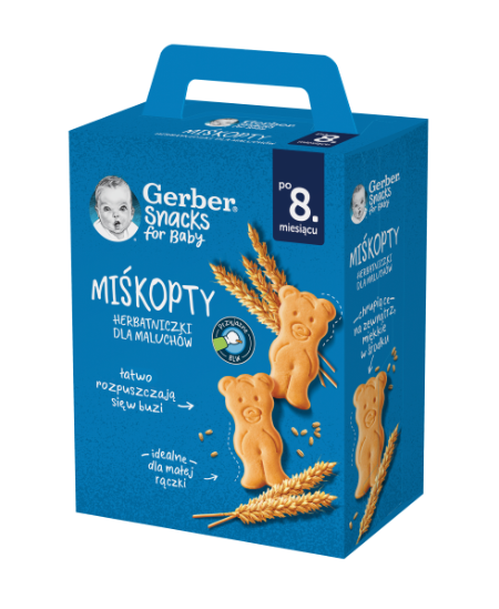Sausainiai GERBER meškučiai, 180 g