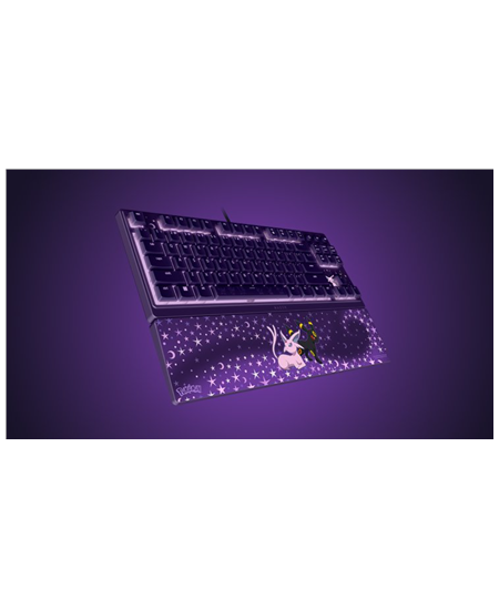 Razer Ornata V3 Tenkeyless | Gaming keyboard | Wired | US | Razer Mecha-Membrane Switches | Wrist Rest | Pokémon Espeon/Umbreon