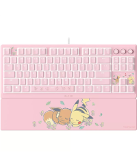 Razer Ornata V3 Tenkeyless | Gaming keyboard | Wired | US | Razer Mecha-Membrane Switches | Wrist Rest | Pikachu Eevee Edition