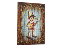 Užrašų knygelė PAPERBLANKS Carlo Collodi, Pinocchio, 120x180 mm, linijomis