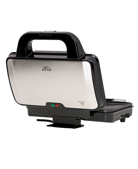 Adler Sandwich maker AD 3043 900 W, Number of plates 1, Number of pastry 2, Black
