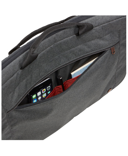 Case Logic | Era Attaché | Fits up to size 15.6 " | Messenger - Briefcase | Shoulder strap | Obsidian