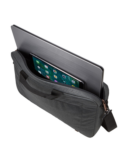 Case Logic | Era Attaché | Fits up to size 15.6 " | Messenger - Briefcase | Shoulder strap | Obsidian