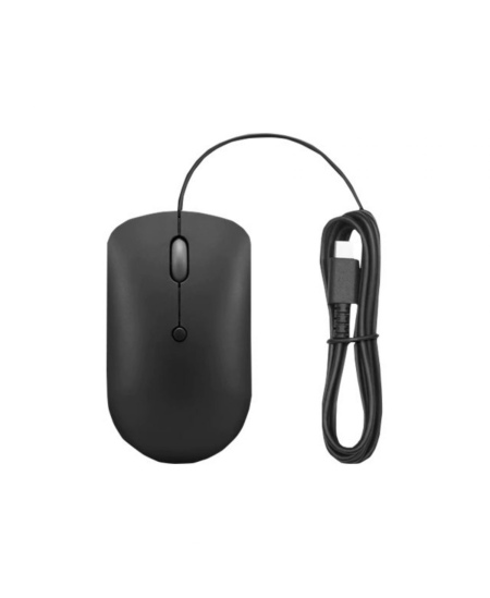 Lenovo | Compact Mouse | 400 | Wired | USB-C | Raven black