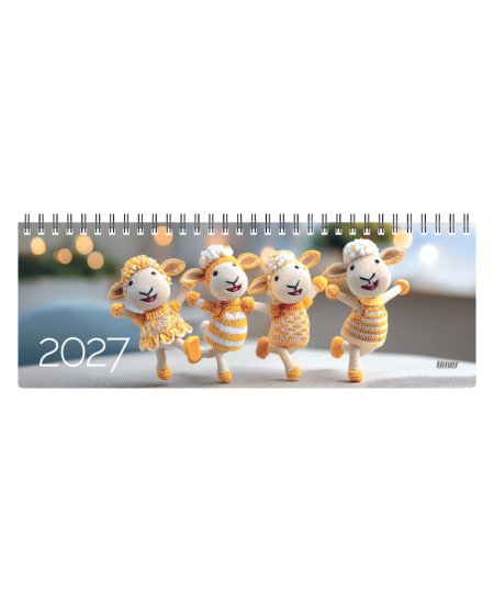 Kalendorius TIMER Memo "Dancing Queens" 2027, kartoninis, 290x110 mm