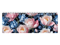 Kalendorius MEMO Tulips  2027, 290 x 110 mm, kartoninis