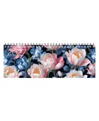 Kalendorius MEMO Tulips  2027, 290 x 110 mm, kartoninis