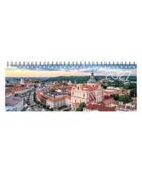 Kalendorius MEMO Vilnius  2027, 290 x 110 mm, kartoninis