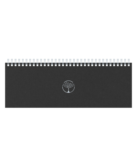 Kalendorius TIMER Memo Eco 2027, kartoninis, 290x110 mm, juodos spalvos