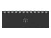 Kalendorius TIMER Memo Eco 2027, kartoninis, 290x110 mm, juodos spalvos