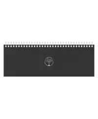 Kalendorius TIMER Memo Eco 2027, kartoninis, 290x110 mm, juodos spalvos