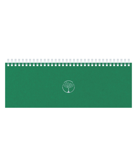 Kalendorius TIMER Memo Eco 2027, kartoninis, 290x110 mm, žalios spalvos